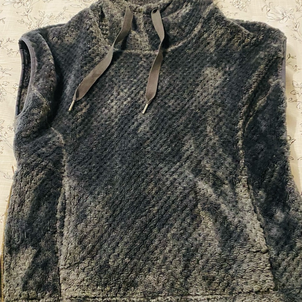 Columbia hooded fleece vest with side zippers size S